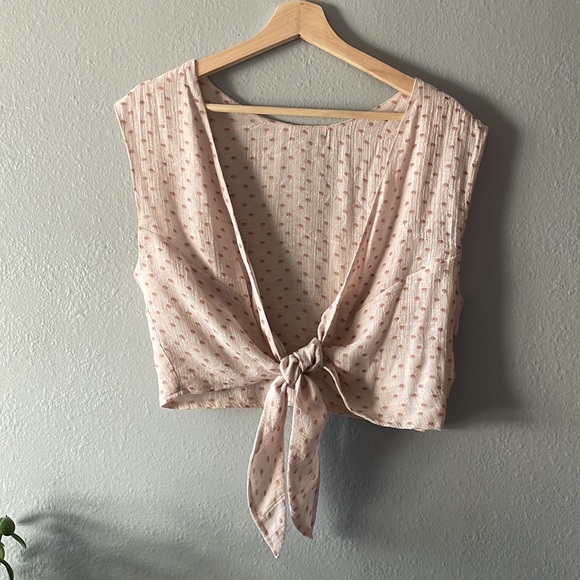Blush Polka Dot Blouse - Picture 15 of 15